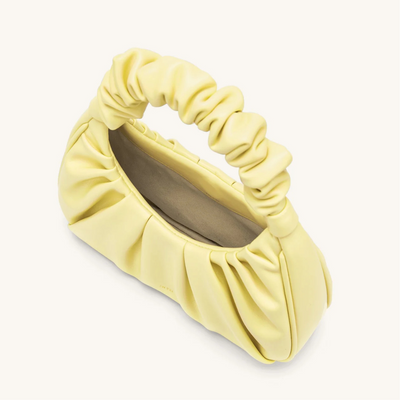 Handtasche mit Raffung | Halbmond-Form | Modisch & Modern