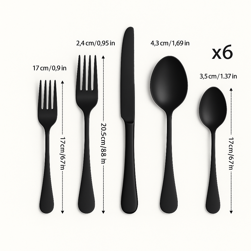 Lurevia | 30-teiliges Besteckset aus Edelstahl