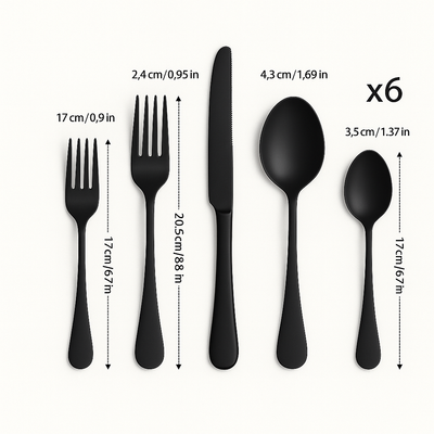 Lurevia | 30-teiliges Besteckset aus Edelstahl