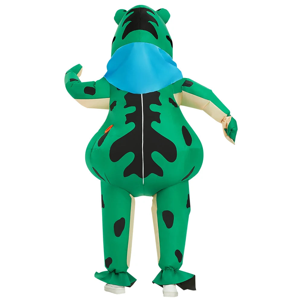 Aufblasbares Frosch-Kostüm Unisex | Ganzkörper & Reißverschluss