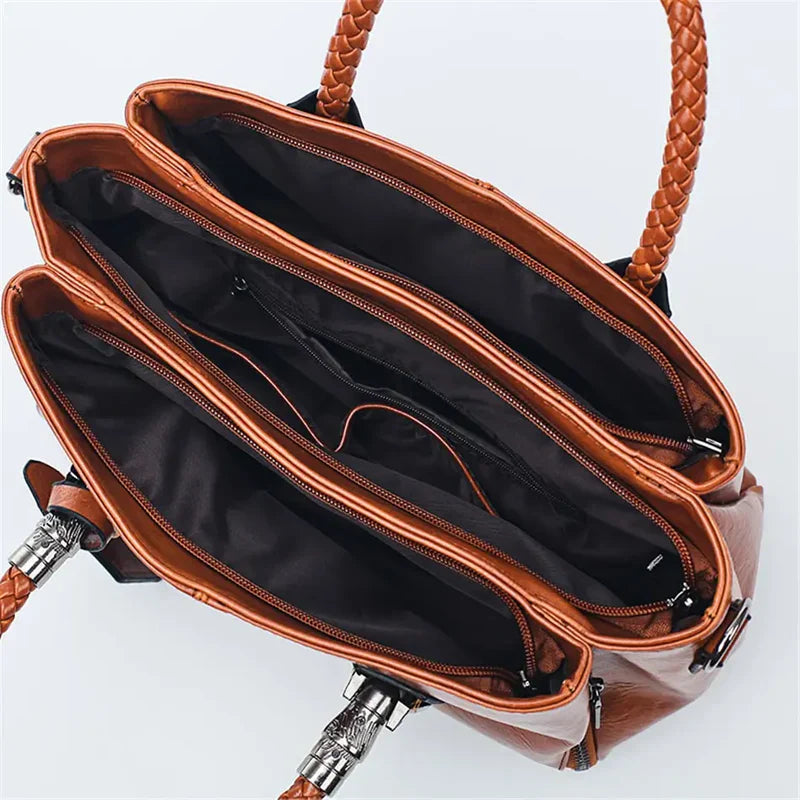 Vintage Leder Tote Tasche