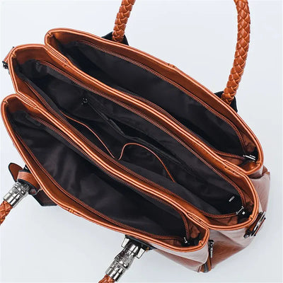 Vintage Leder Tote Tasche