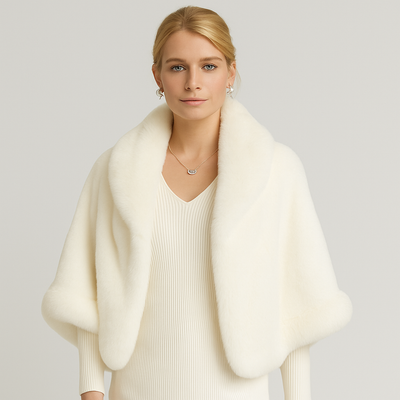 Marcelline | Perlenbesetzter Winter-Quastenumhang