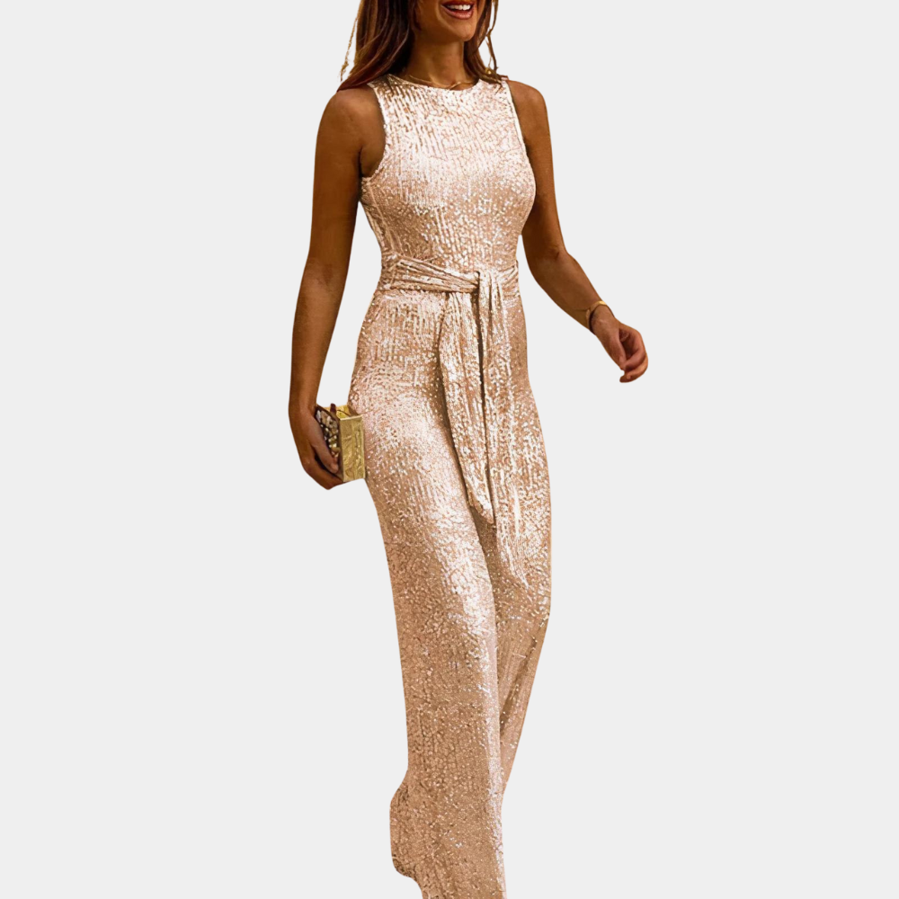 Ulrike | Eleganter Glitter Jumpsuit