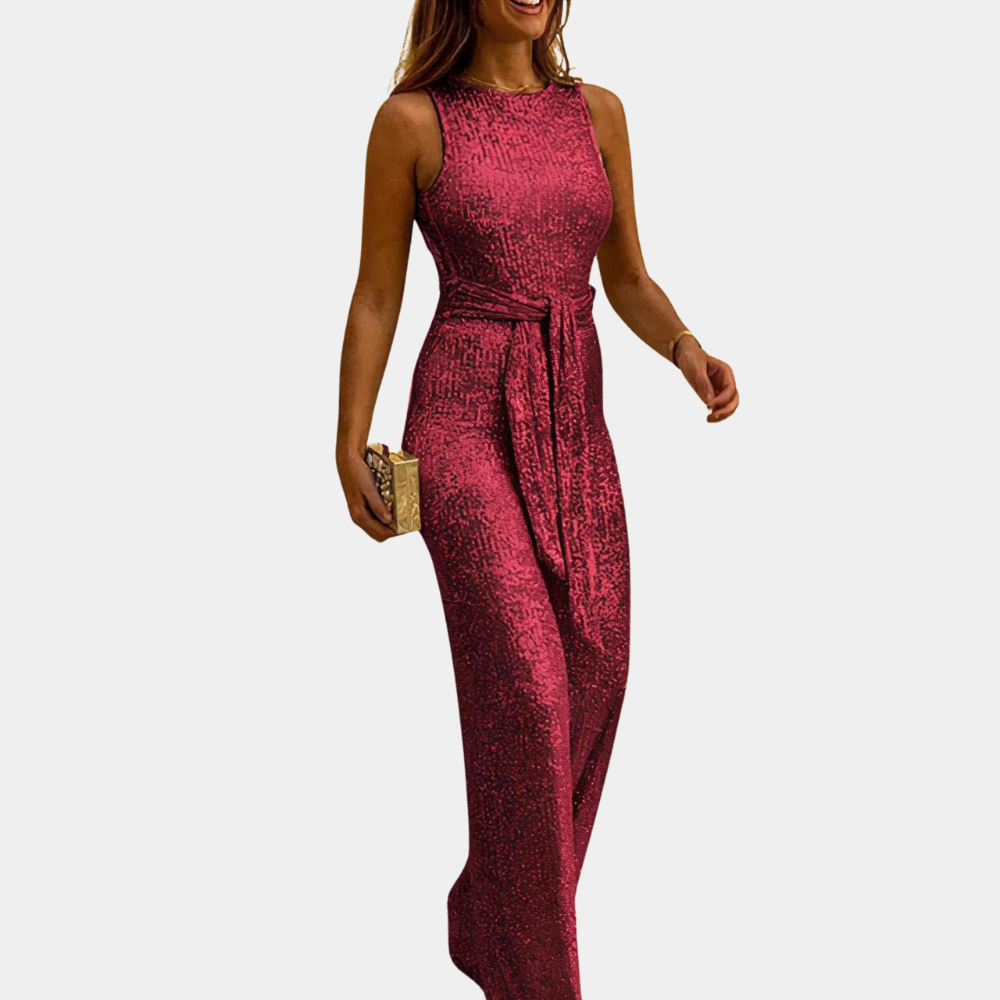 Ulrike | Eleganter Glitter Jumpsuit