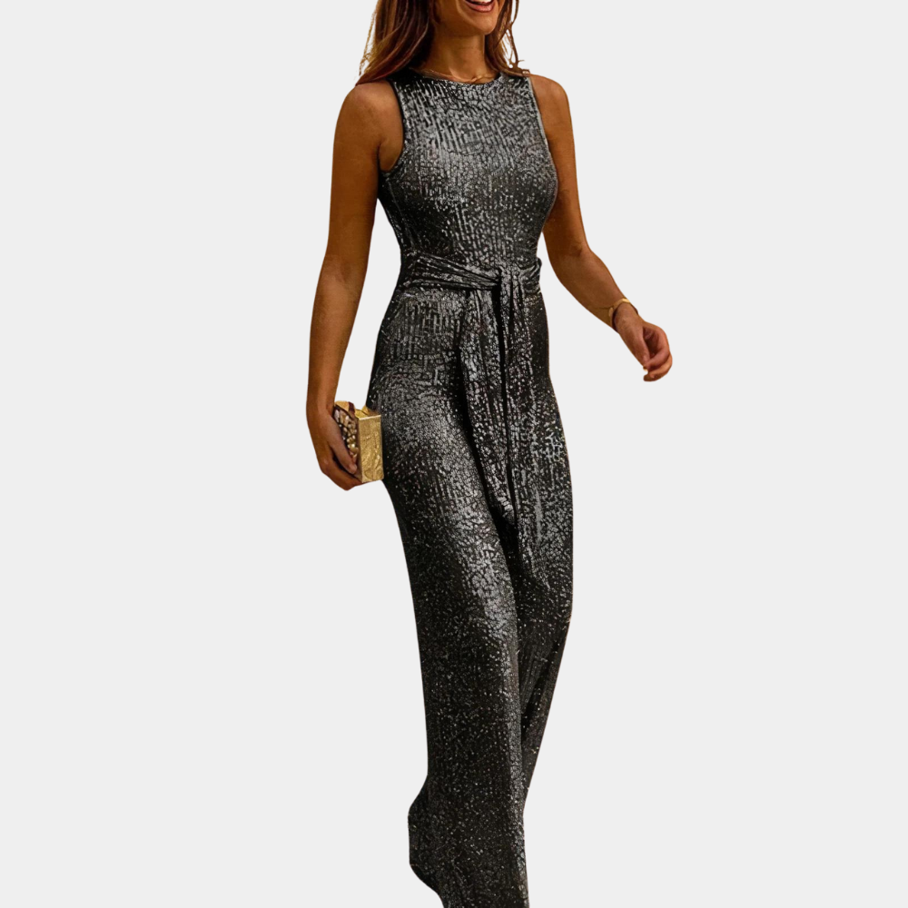 Ulrike | Eleganter Glitter Jumpsuit