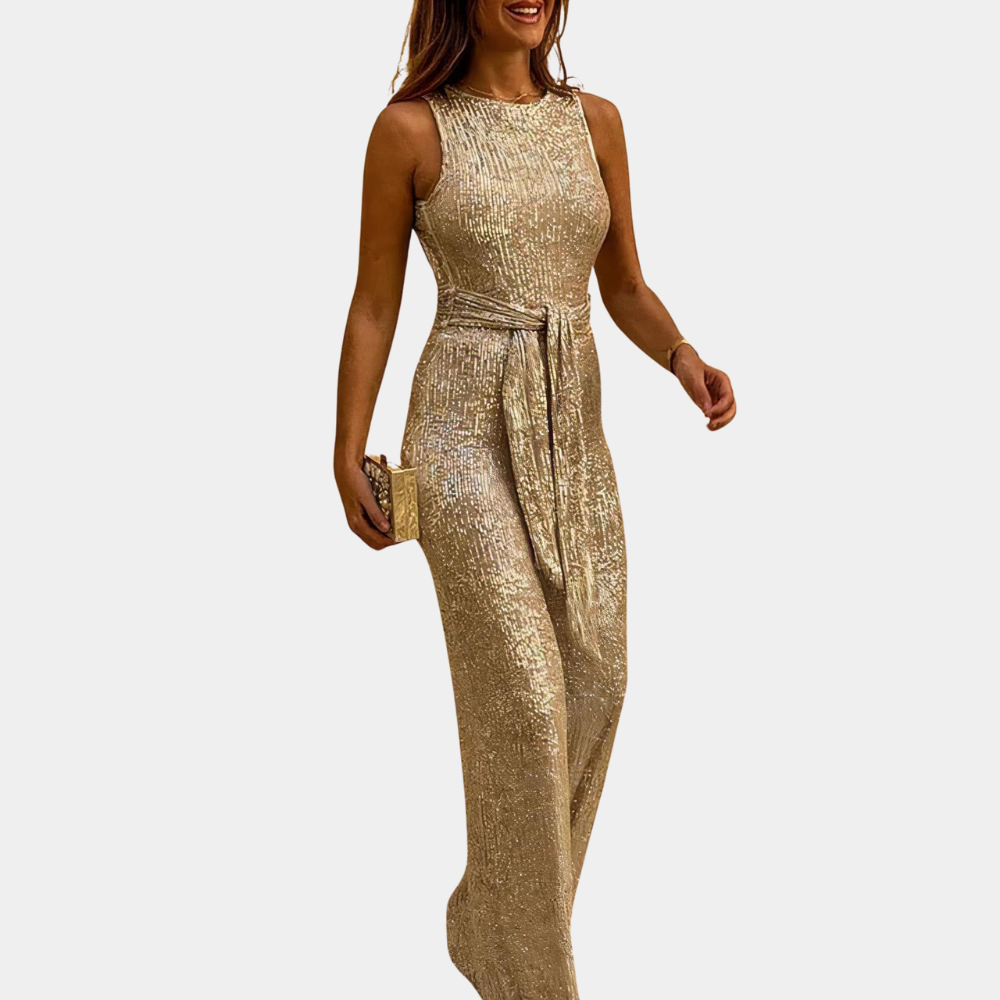 Ulrike | Eleganter Glitter Jumpsuit