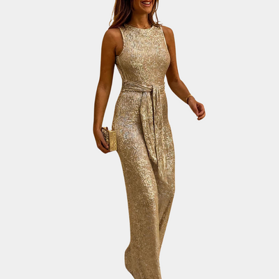 Ulrike | Eleganter Glitter Jumpsuit