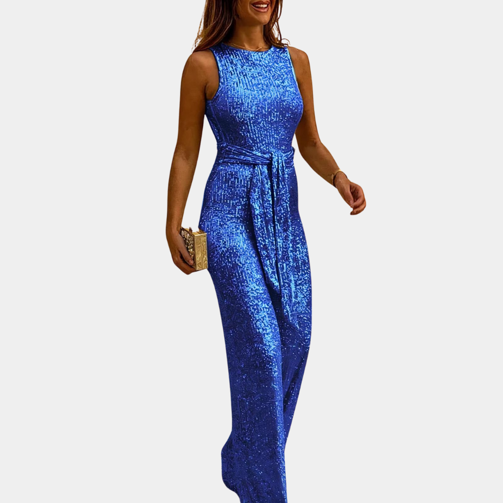 Ulrike | Eleganter Glitter Jumpsuit