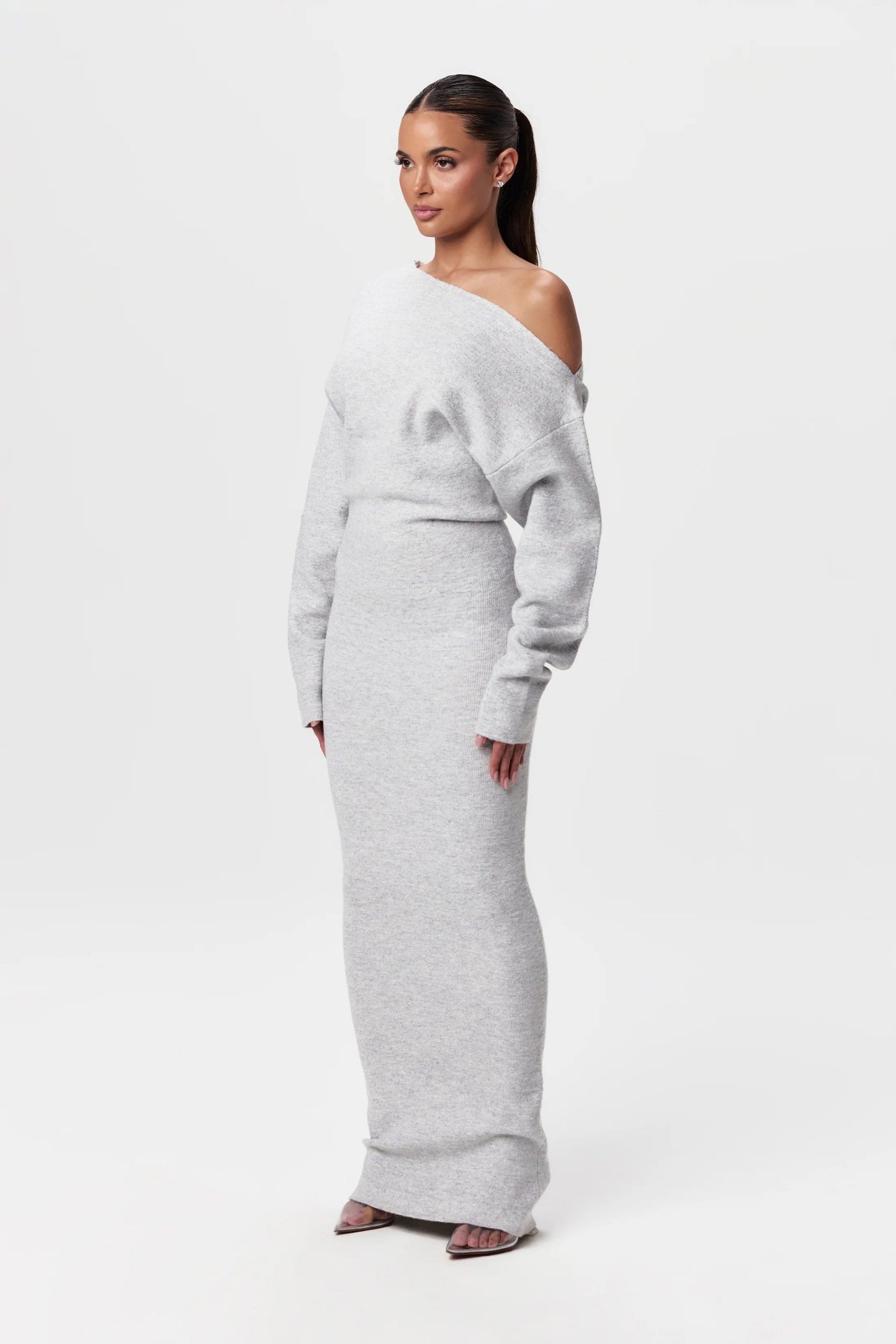 Schulterfreies Strickkleid | Figurbetont & Elegant | Zeitloser Stil