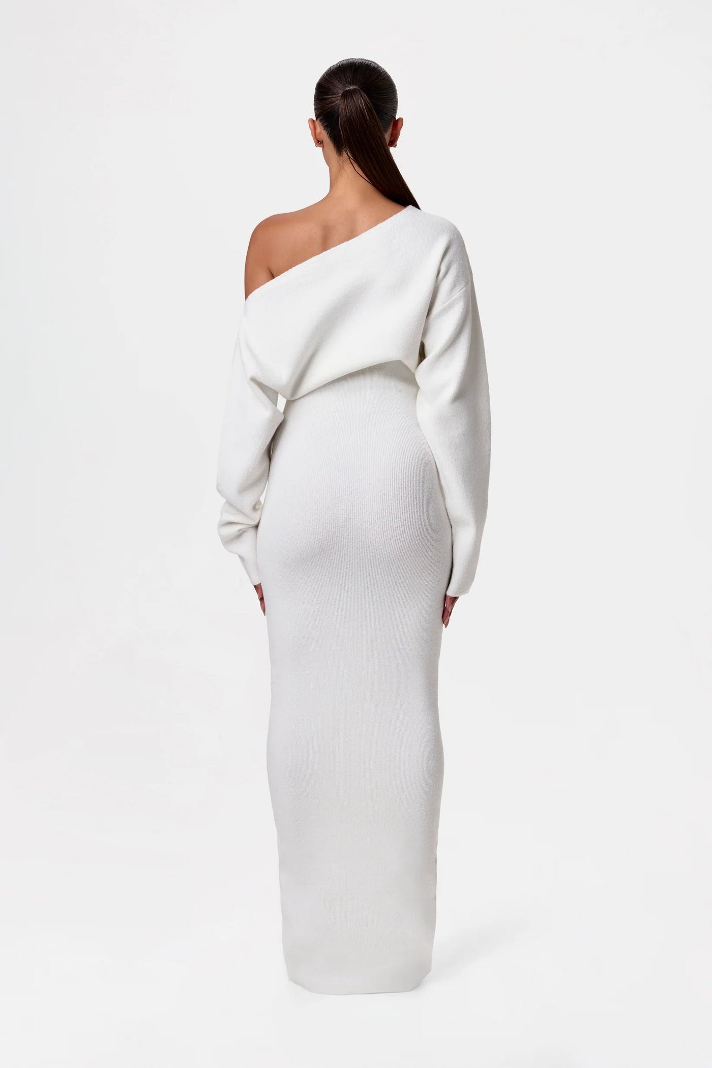 Schulterfreies Strickkleid | Figurbetont & Elegant | Zeitloser Stil