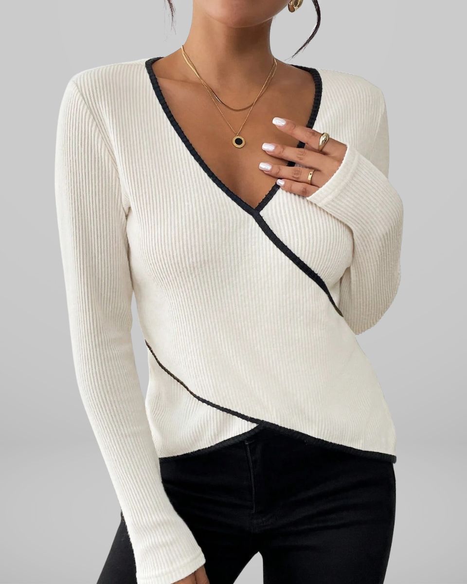 Odette® | Elegantes Wickeloberteil mit V-Ausschnitt