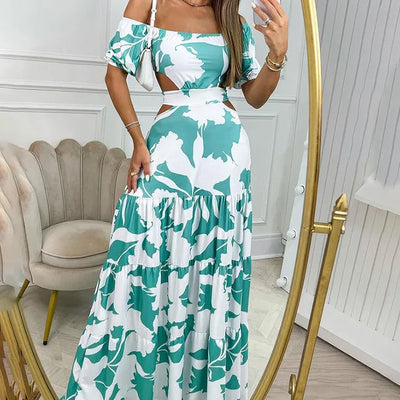 Meryl | Elegantes langes Sommerkleid in schicker Passform
