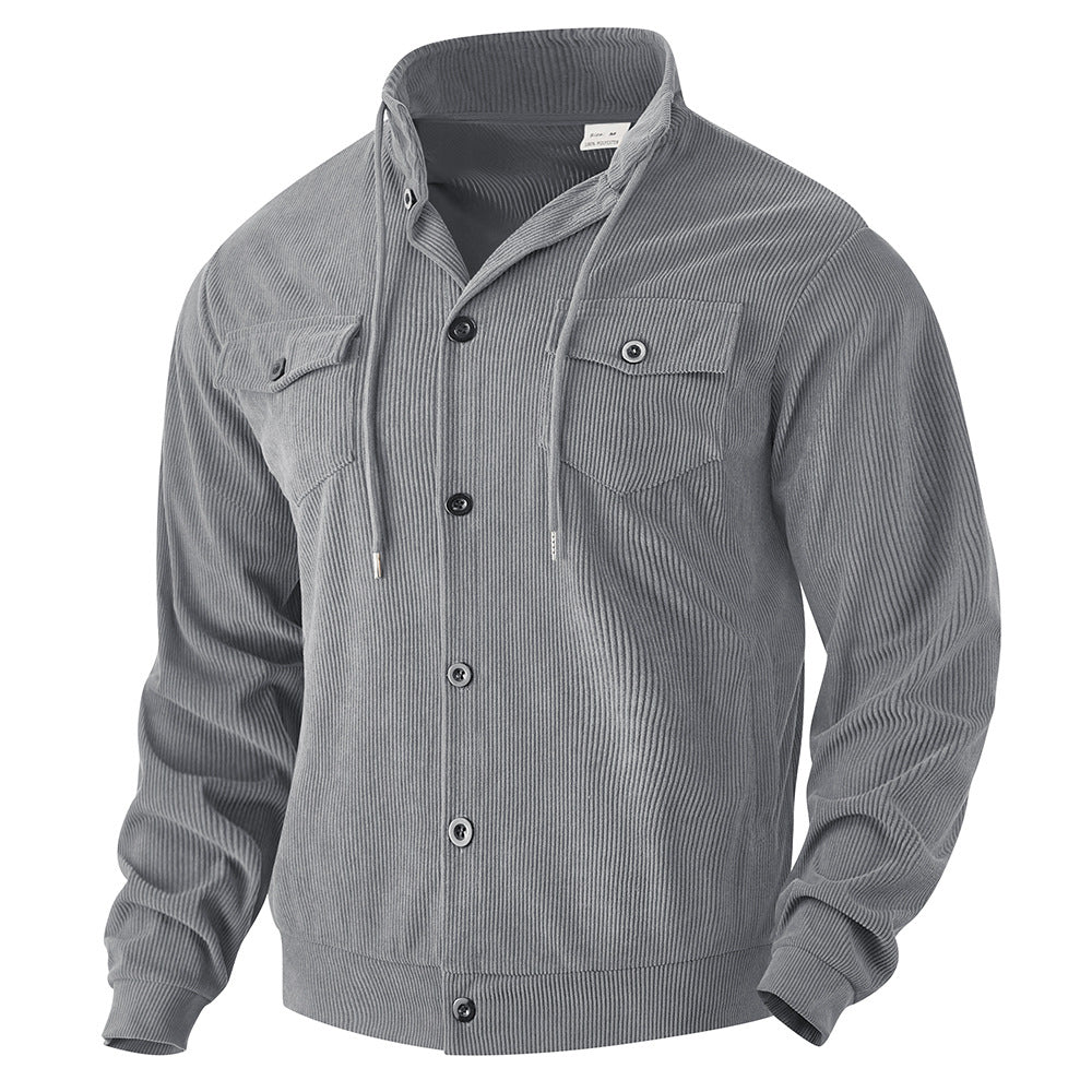 Herrenjacke mit Knöpfen und Brusttaschen