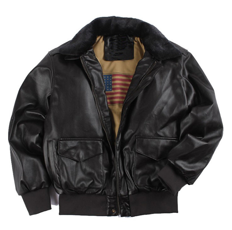 Herrenjacke mit Reißverschluss und Fronttaschen