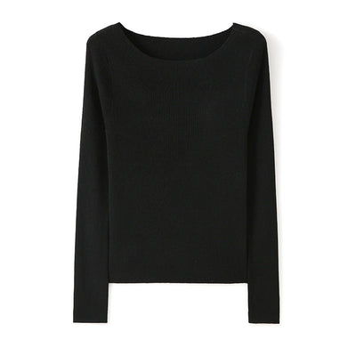 Femme Rippstrick Langarmstrickoberteil Heidi-Mode
