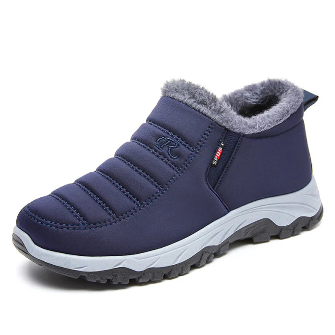 Winterschuhe Herren | Slip-On Stiefel Knöchelhoch Niedriger Schnitt
