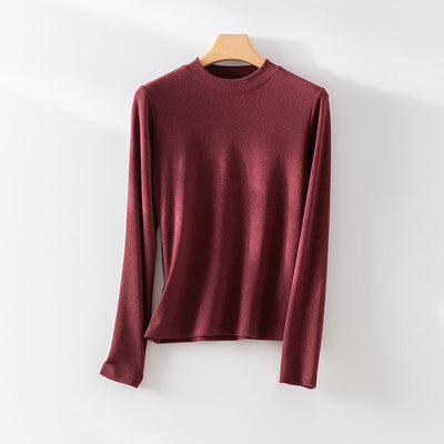 Femme Langarm Minimalistisches Top Heidi-Mode