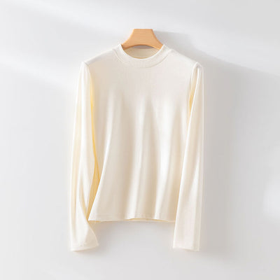 Femme Langarm Minimalistisches Top Heidi-Mode
