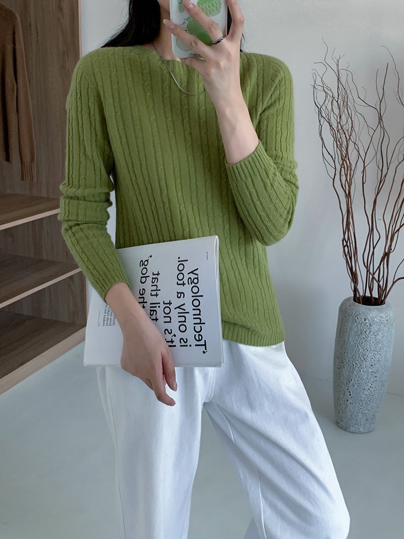 Damen Rippstrickpullover Heidi-Mode