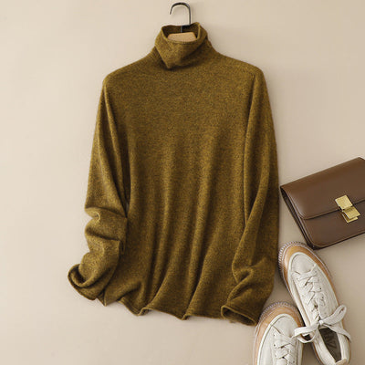 Femme Luxuriöser Weicher Rollkragenpullover Heidi-Mode