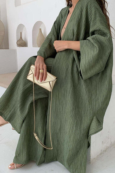 Zenia® | Lässiges Set aus Strickjacke und Hose