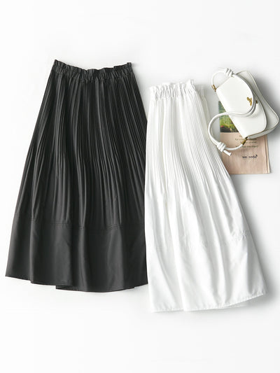 Femme Falten Maxi Rock Heidi-Mode