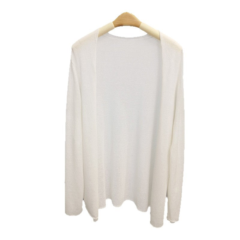 Femme Oversized Leichtgewicht Drapierte Strickjacke Heidi-Mode