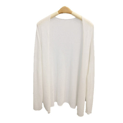 Femme Oversized Leichtgewicht Drapierte Strickjacke Heidi-Mode