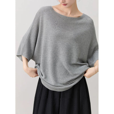 Femme Übergroße Leichte Strickoberteile Heidi-Mode