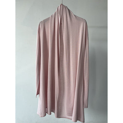 Femme Leichte Offene Vorder- Drapiert Cardigan Heidi-Mode