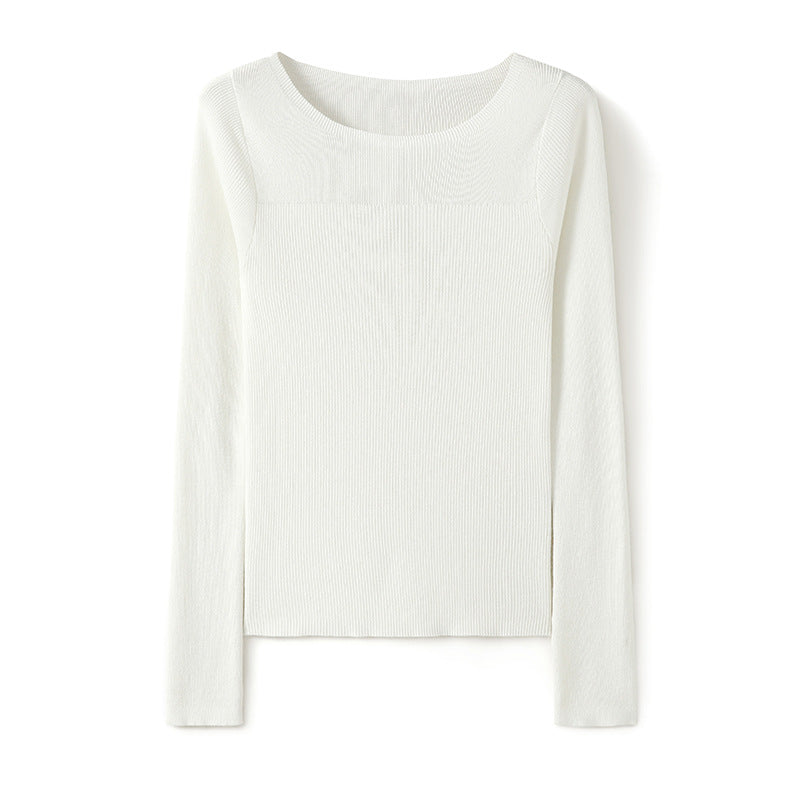 Femme Rippstrick Langarmstrickoberteil Heidi-Mode