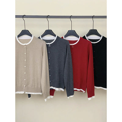 Femme Leichtgewicht Knopfront-Cardigan Heidi-Mode