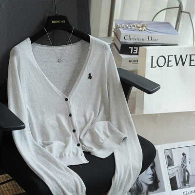 Femme Relaxed Fit V-Ausschnitt Cardigan Heidi-Mode