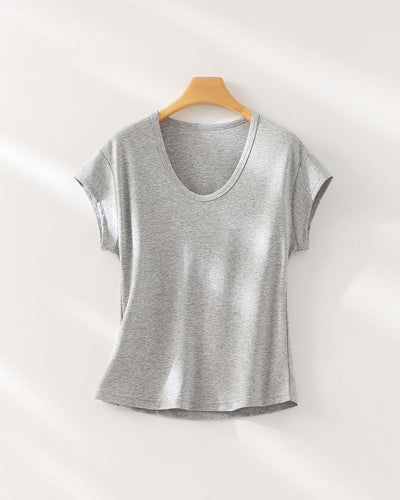 Femme Relaxed Fit V-Ausschnitt T-Shirt Heidi-Mode