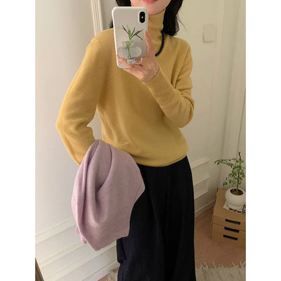 Femme Luxuriöser Rollkragenpullover Heidi-Mode
