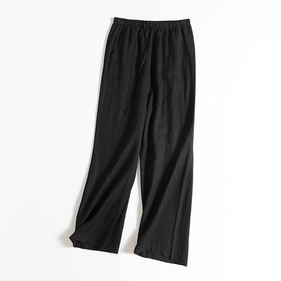 Damen Entspannte Weite Leinenhose Heidi-Mode