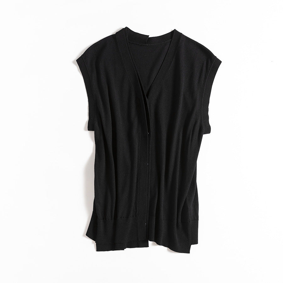 Damen Leichter Kurzarm Cardigan Heidi-Mode