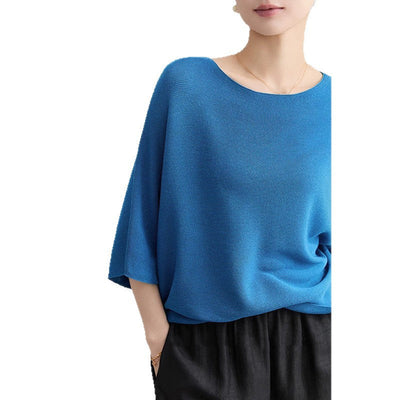 Femme Übergroße Leichte Strickoberteile Heidi-Mode