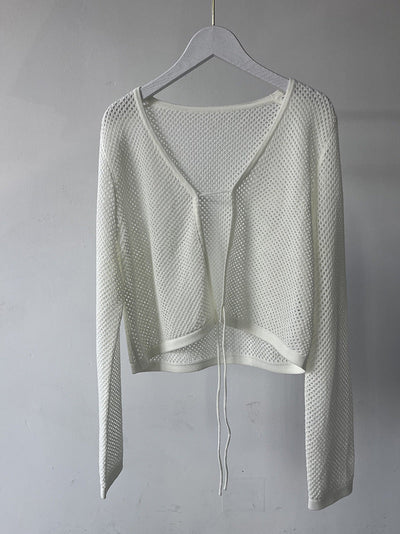 Femme Leichtgewicht Offen Strickjacke Heidi-Mode