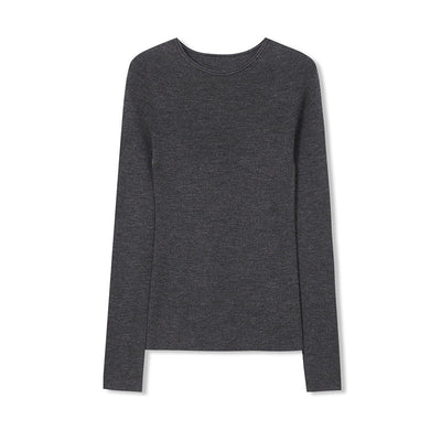 Femme Leichtgewicht Langarm Essentials Top Heidi-Mode