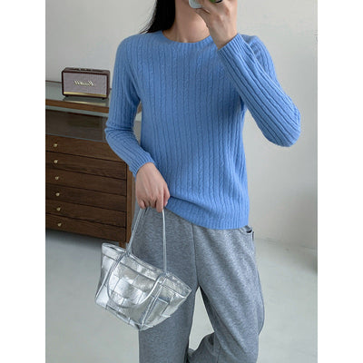 Damen Rippstrickpullover Heidi-Mode