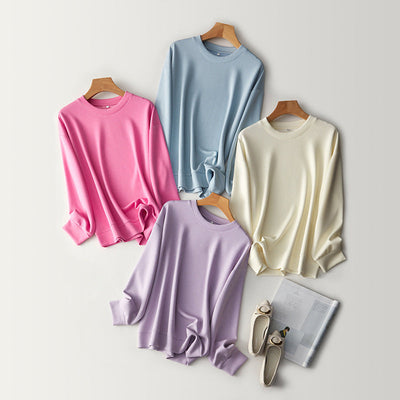 Femme Relaxed Fit Langarm-Pullover Sweatshirt Heidi-Mode