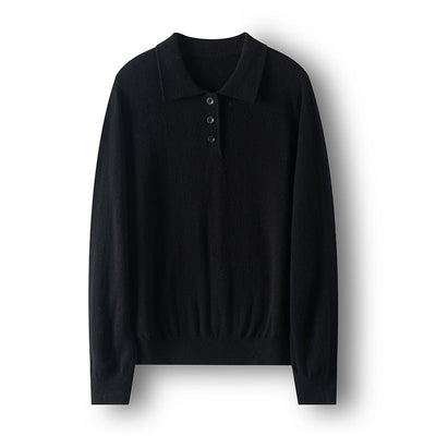Femme Leichter Polo Pullover Heidi-Mode