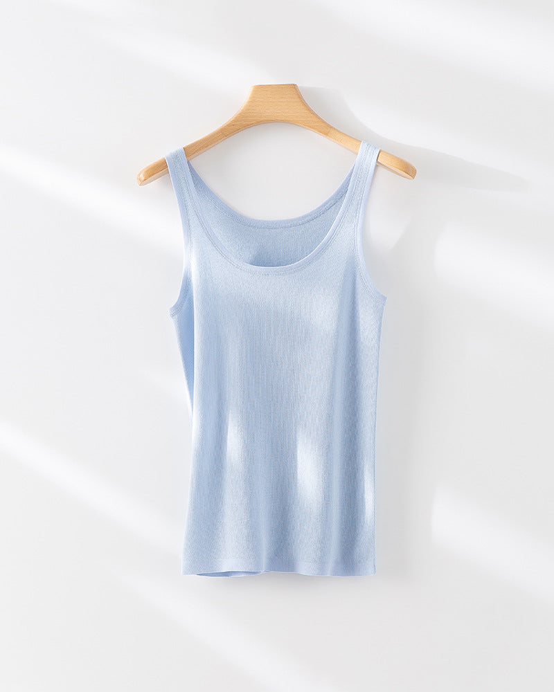 Femme Leichtgewicht Texturiertes Tanktop Heidi-Mode