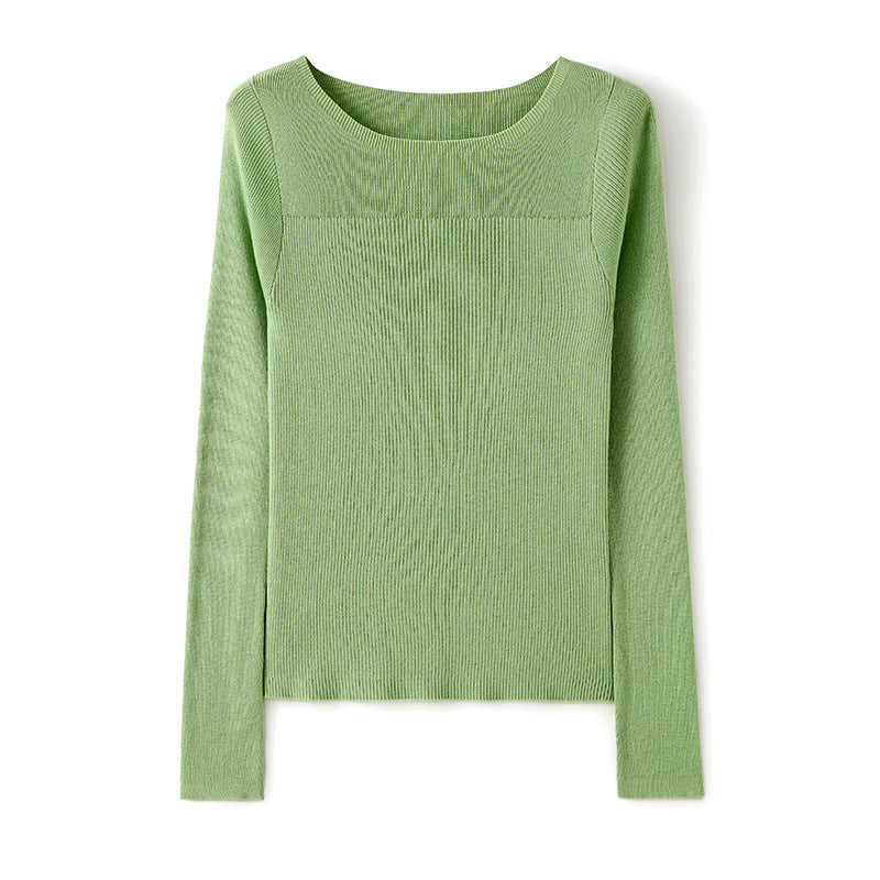 Femme Rippstrick Langarmstrickoberteil Heidi-Mode