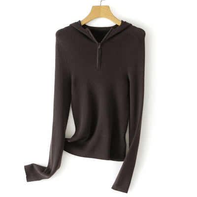 Femme Leichtgewicht Zip-Up Hoodie Sweatshirt Heidi-Mode