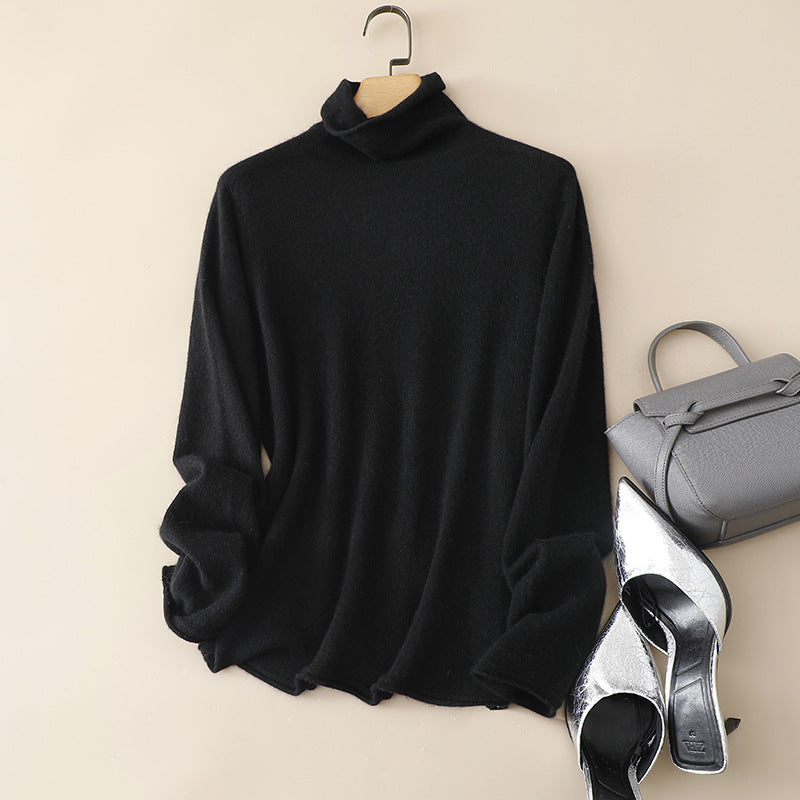 Femme Luxuriöser Weicher Rollkragenpullover Heidi-Mode