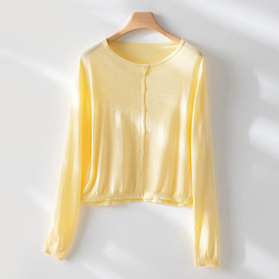 Femme Leichtgewicht Button-Up Cardigan Heidi-Mode