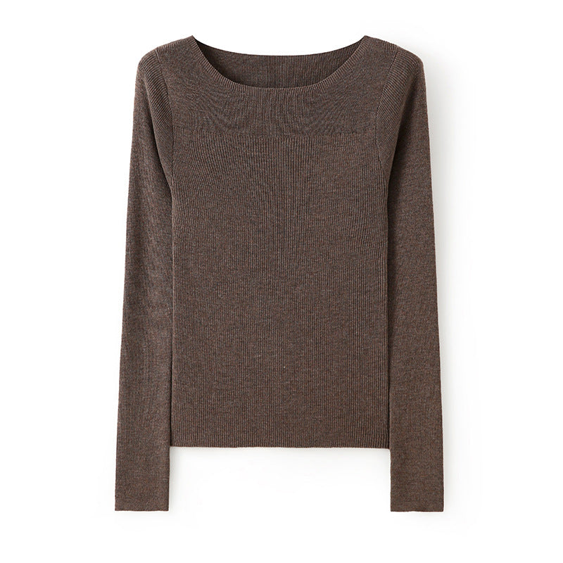 Femme Rippstrick Langarmstrickoberteil Heidi-Mode